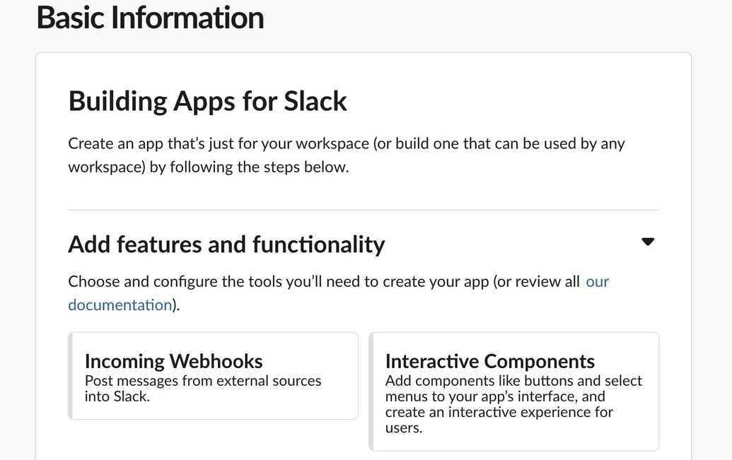 Icoming Webhooks
